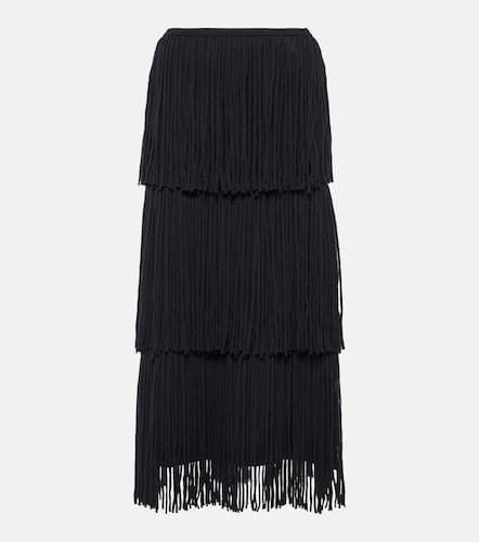 Isa fringed cashmere midi skirt - Lisa Yang - Modalova