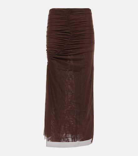 Jacques gathered mesh midi skirt - SIR - Modalova