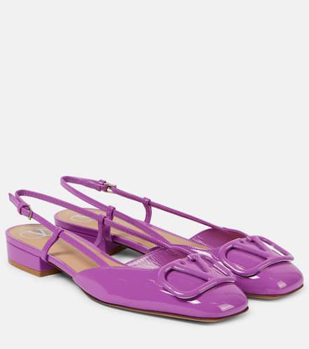 VLogo Signature patent leather flats - Valentino Garavani - Modalova