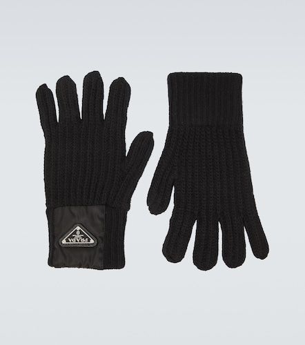 Gerippte Handschuhe aus Wolle und Cashmere - Prada - Modalova