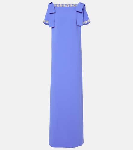 Embroidered bow-detail crÃªpe gown - Carolina Herrera - Modalova