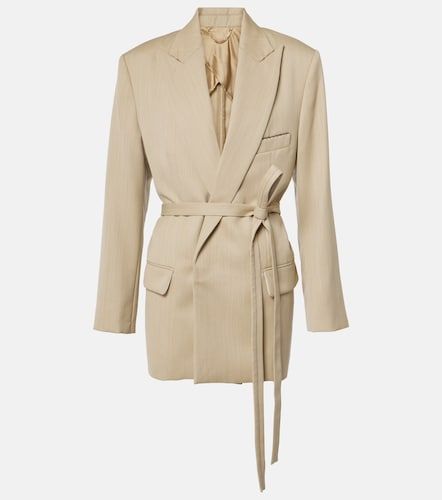 Victoria Beckham Belted wool blazer - Victoria Beckham - Modalova
