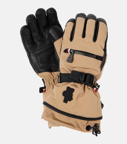 Moncler Leather-trimmed gloves - Moncler - Modalova