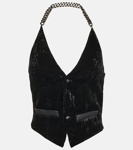 Didu Gilet in velluto con catena - Didu - Modalova