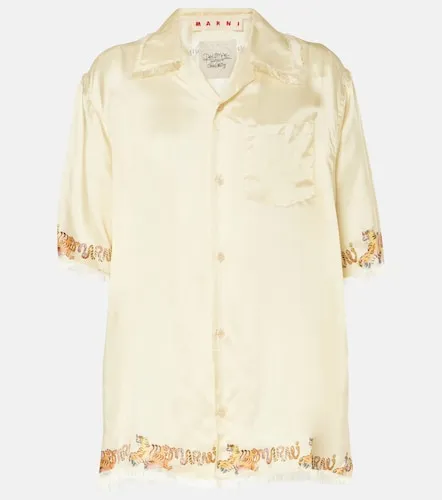 Marni Camisa de satén estampada - Marni - Modalova