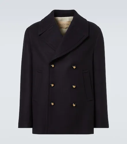 Double-breasted virgin wool jacket - Valentino Garavani - Modalova