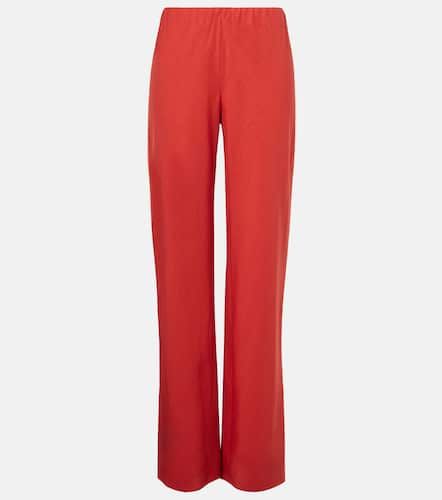 Cotton and linen-blend wide-leg pants - Vince - Modalova
