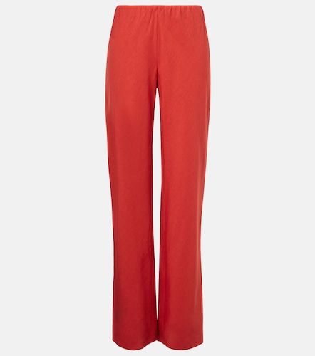 Cotton and linen-blend wide-leg pants - Vince - Modalova