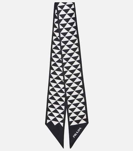 Pañuelo de sarga de seda estampado - Prada - Modalova