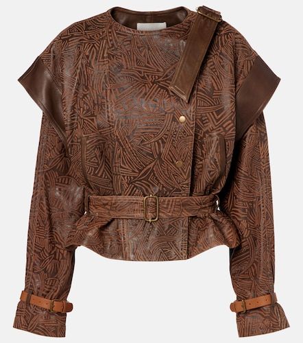 Erine belted leather jacket - Isabel Marant - Modalova