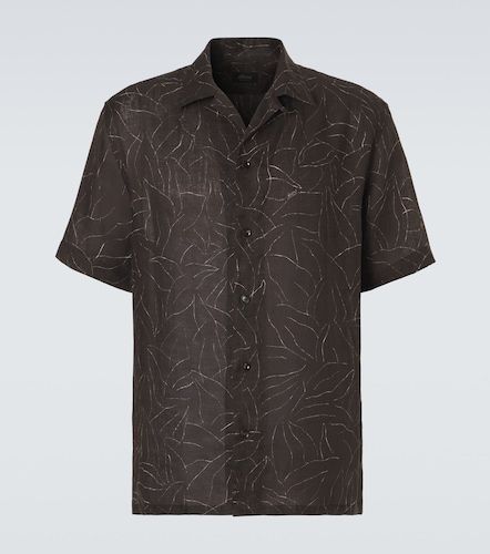 Camisa bowling de lino estampada - Brioni - Modalova