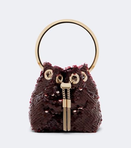 Secchiello Bon Bon Micro con paillettes - Jimmy Choo - Modalova