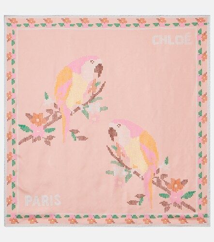 Chloe Chloe Parrot silk twill scarf - Chloe - Modalova