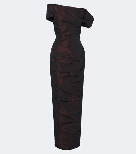 Off-Shoulder Korsett-Robe aus Taft - Marmar Halim - Modalova