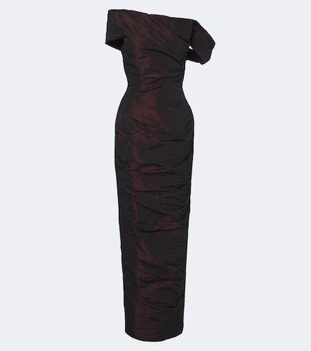 Vestido de fiesta con corsé de tafetán - Marmar Halim - Modalova
