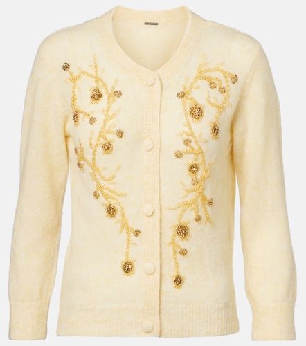 Beaded alpaca and wool-blend cardigan - Jacques Wei - Modalova