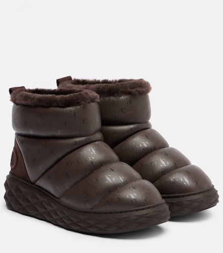 Xan shearling-lined leather snow boots - Jimmy Choo - Modalova