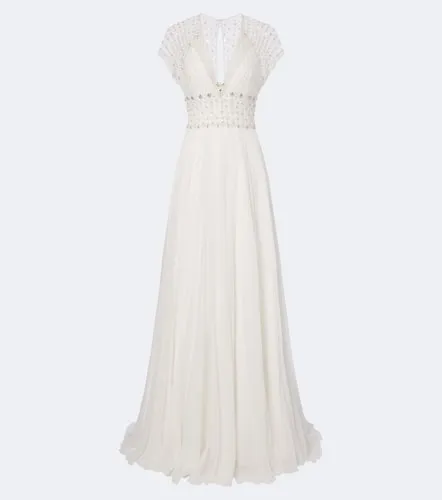 Bridal Momento tulle and silk chiffon gown - Jenny Packham - Modalova