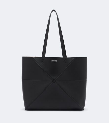 Puzzle Fold Medium leather tote bag - Loewe - Modalova