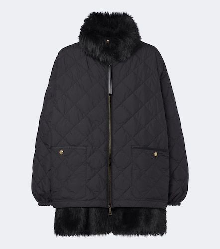 Piumino convertibile foderato in teddy - Moncler - Modalova