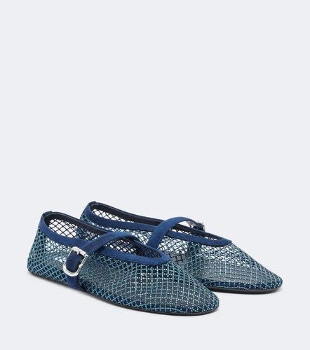 Alaïa Ballerinas Mary Jane mit Veloursleder - Alaia - Modalova