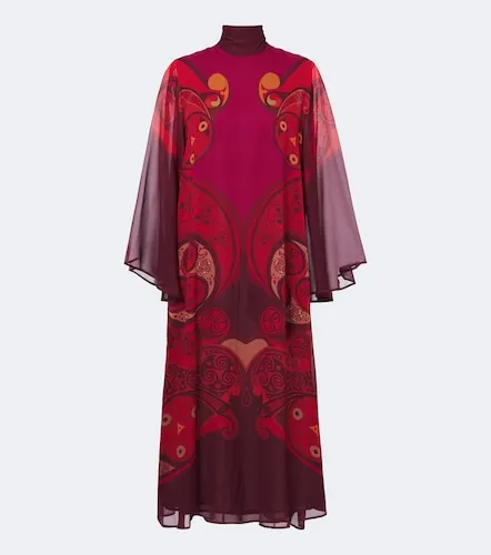 Alchemy printed silk georgette midi dress - La DoubleJ - Modalova