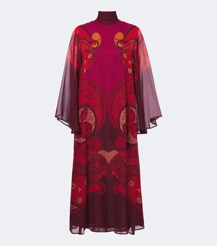 Vestido midi Alchemy de seda estampado - La DoubleJ - Modalova