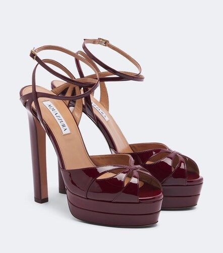 Sandalias con plataforma Moves de charol - Aquazzura - Modalova