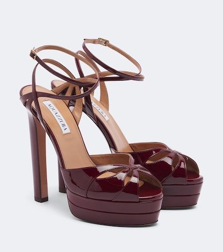 Sandalias con plataforma Moves de charol - Aquazzura - Modalova
