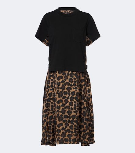 Sacai Midikleid aus Baumwoll-Jersey - Sacai - Modalova