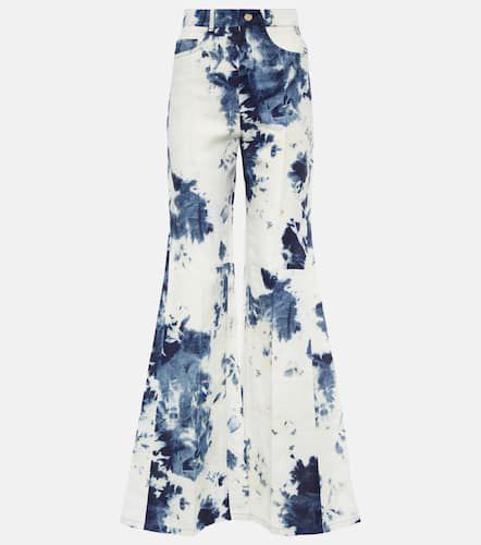 ChloÃ© Tie-dye linen flared pants - Chloe - Modalova