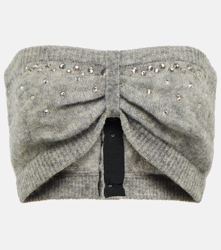 Embellished mohair-blend bralette - Alessandra Rich - Modalova