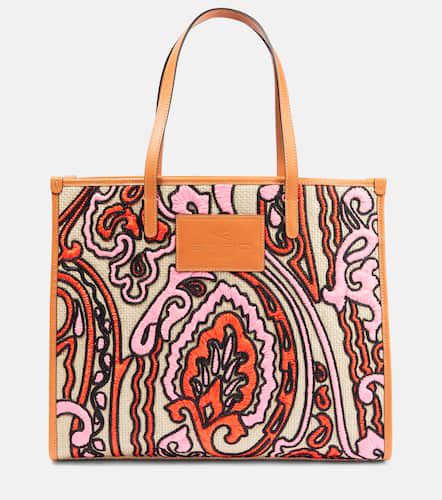 Borsa Globtter Medium rafia - Etro - Modalova