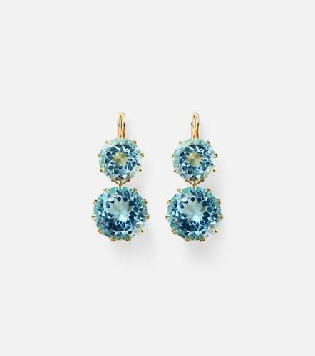 Kt yellow earrings with topaz - Ileana Makri - Modalova