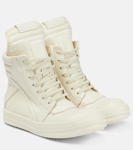 Geobasket leather high-top sneakers - Rick Owens - Modalova