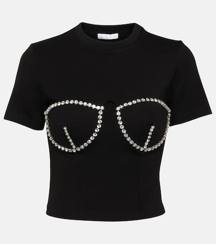 Area Embellished crop top - Area - Modalova