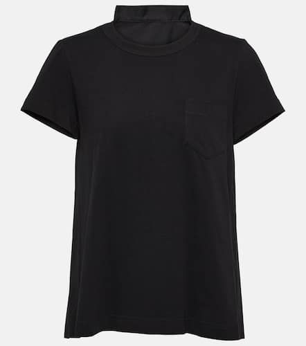 Sacai Pleated cotton jersey T-shirt - Sacai - Modalova