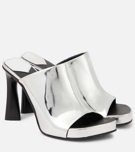 Elsa mirrored faux leather sandals - Stella McCartney - Modalova