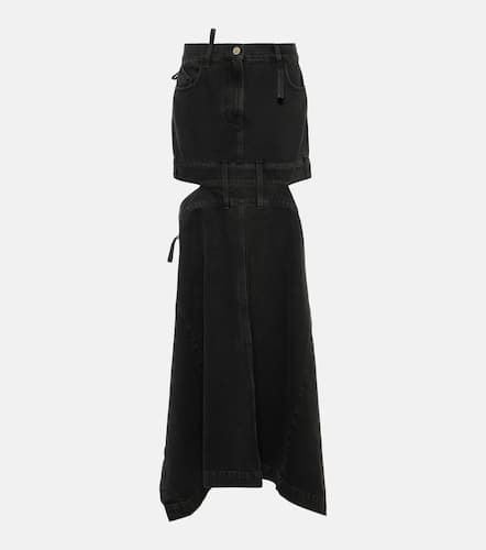 Deconstructed denim maxi skirt - The Attico - Modalova