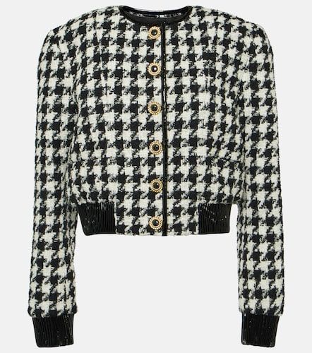 Giacca in tweed pied-de-poule - Balmain - Modalova