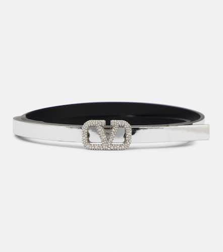 VLogo Signature 10 mirrored leather belt - Valentino Garavani - Modalova