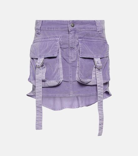 Minifalda cargo de terciopelo - Blumarine - Modalova