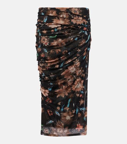 Sheer Flowers floral draped midi skirt - Dorothee Schumacher - Modalova