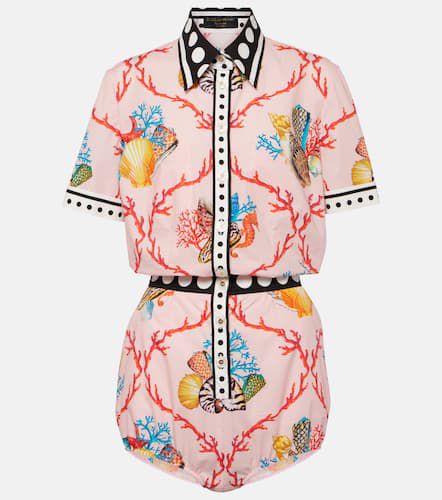 Capri printed cotton playsuit - Dolce&Gabbana - Modalova