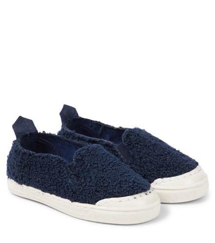 Faux shearling slip-on sneakers - Il Gufo - Modalova