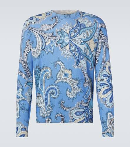 Paisley silk and cashmere sweater - Etro - Modalova