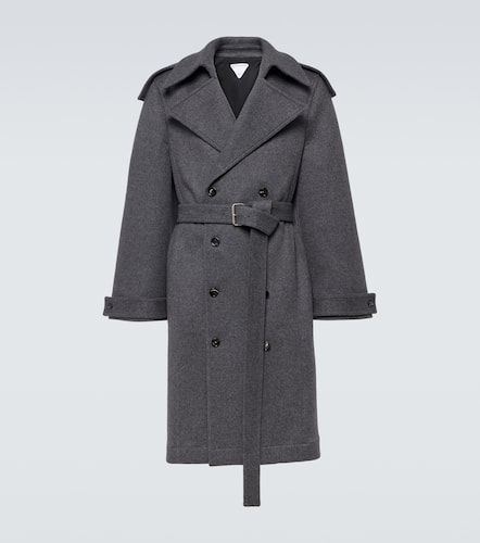 Belted wool trench coat - Bottega Veneta - Modalova