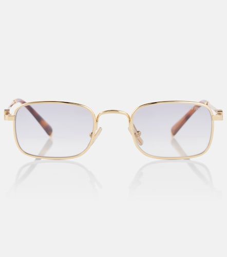 Gafas de sol rectangulares con logo - Miu Miu - Modalova