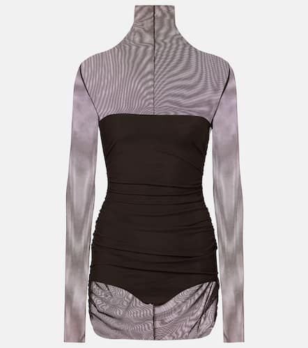 Turtleneck mesh minidress - Norma Kamali - Modalova