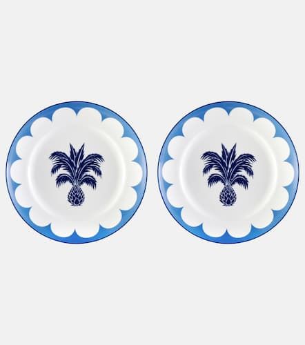 Set Jaipur aus zwei Desserttellern - Aquazzura Casa - Modalova